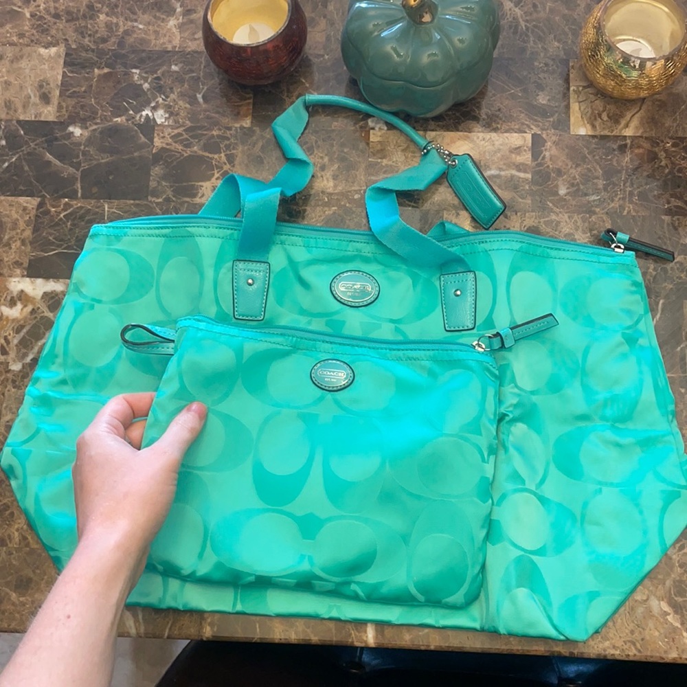 Coach travel duffle/tote bag